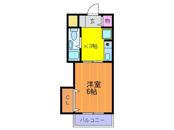 アメニティハイツ忍ケ丘の物件間取画像